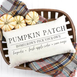 Lumbar Throw Pillow- Pumpkin Patch